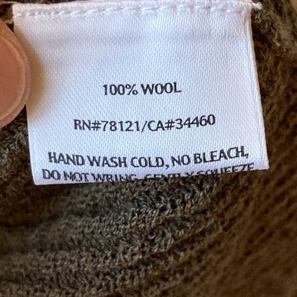 Eileen Fisher Italian Wool Womens Tan PS Sweater Lagenlook Duster Open Cardigan - Picture 11 of 16